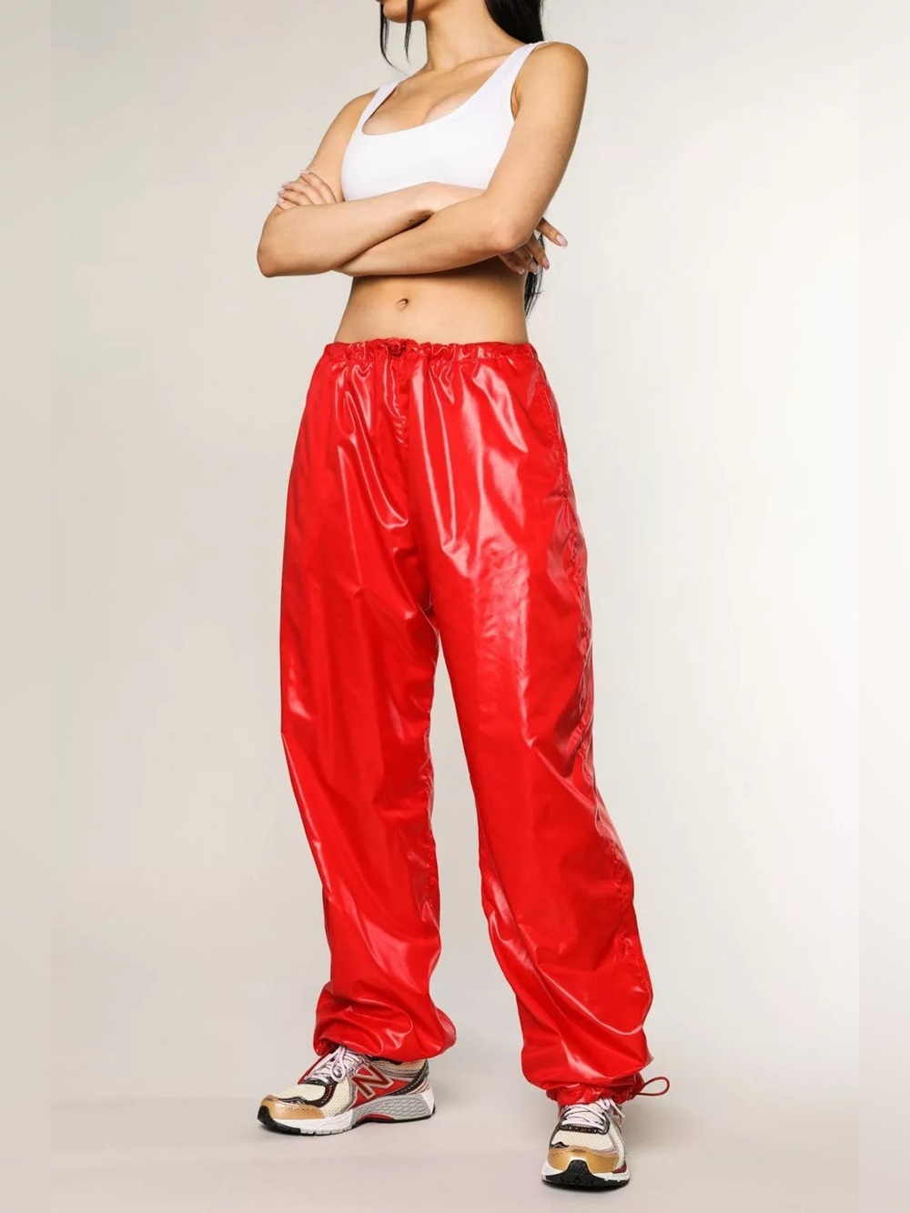 Frankie Collective Magma Pants Red Jogger Nylon Deadstock